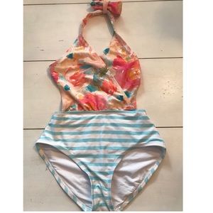 One piece halter suit